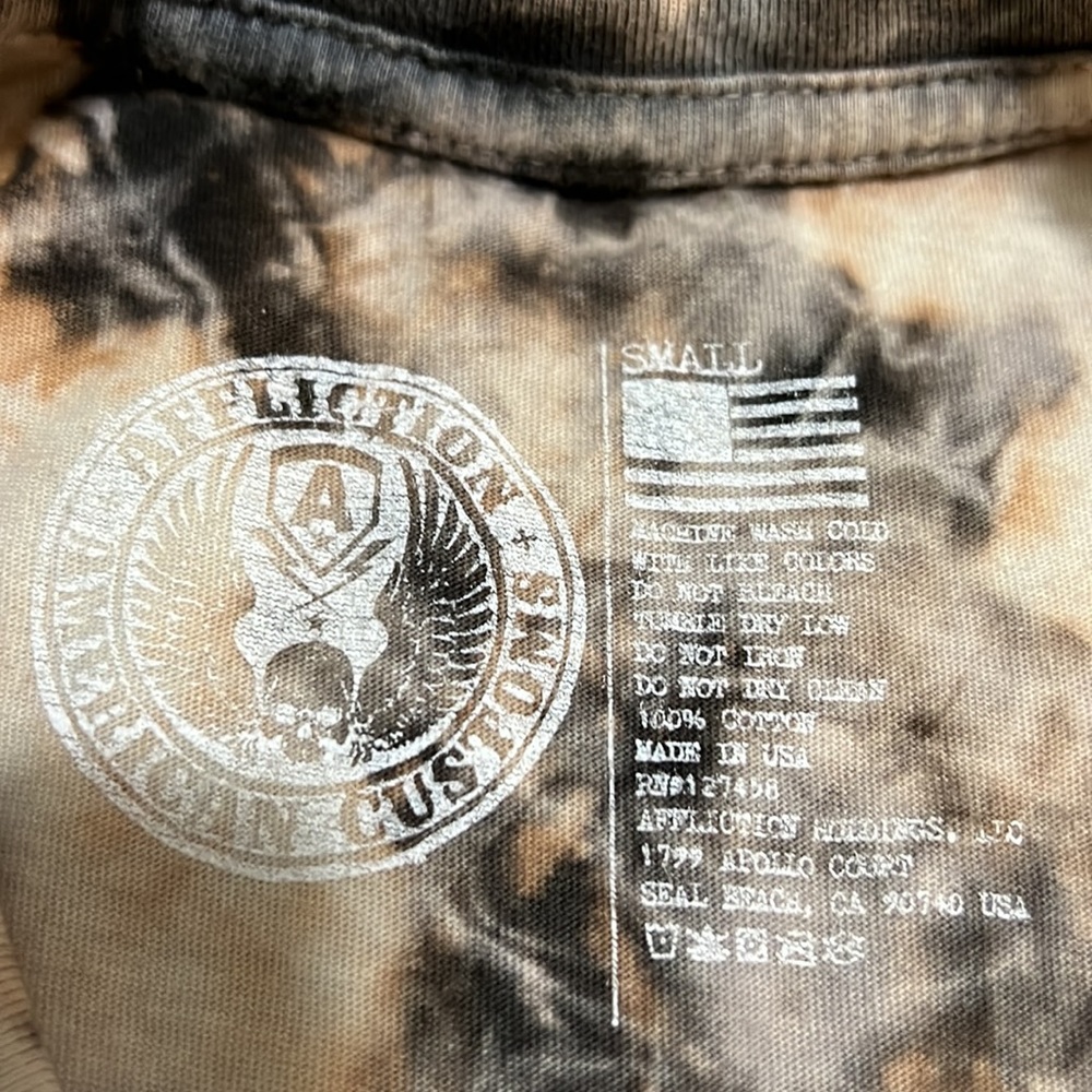 Affliction American Customs Bleached , Distressed… - image 3